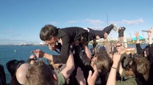 crowd surfing